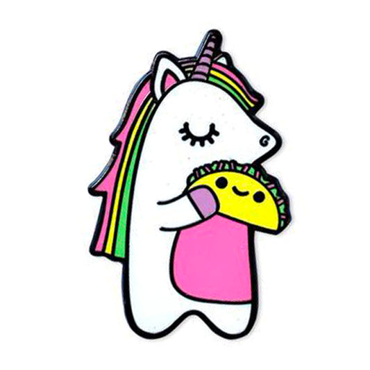 Unicorn and Taco Pin