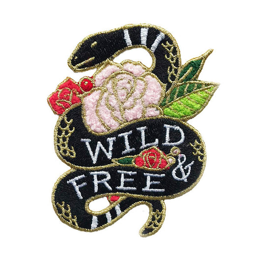 Wild & Free Chenille Patch