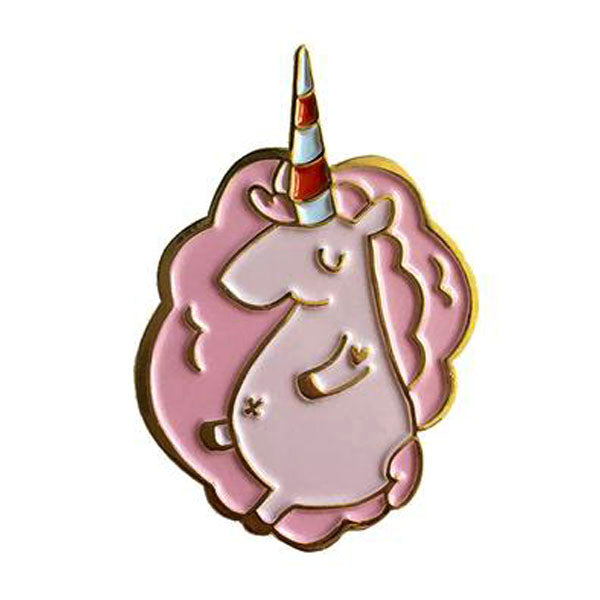 Chubby Cotton Candy Unicorn Pin