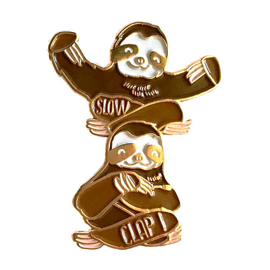 Slow Clap Sloths Pin