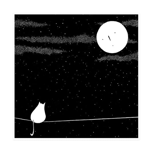 Kitty II (Moon & Kitty) Print