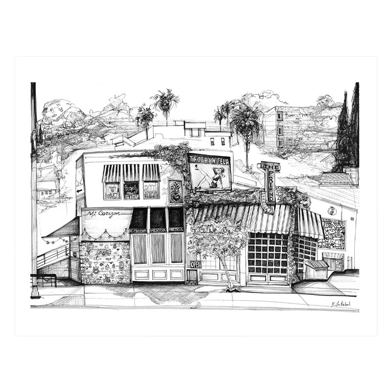 Hyperion Ave, Silverlake Print