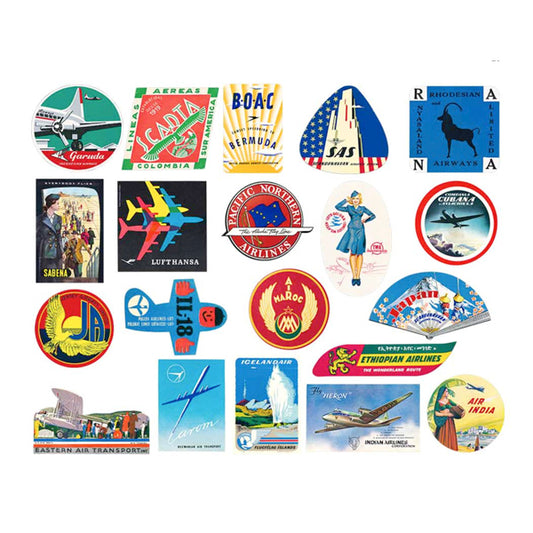 Wings of the World Travel Labels