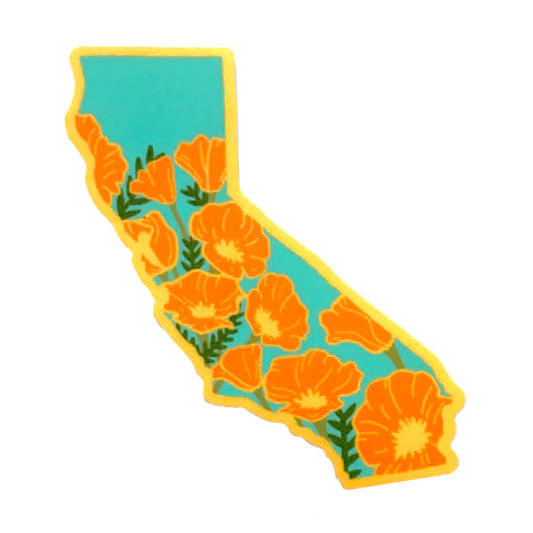 California Poppy Sticker