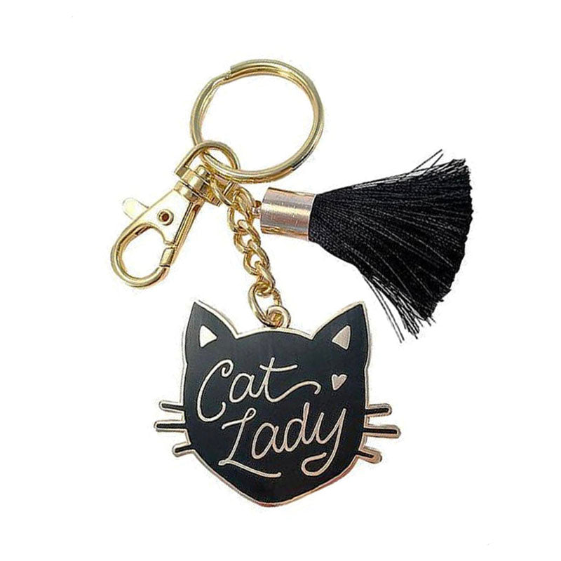 Cat Lady Keychain