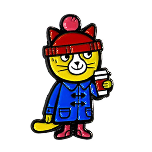 Coffee Cat Pin