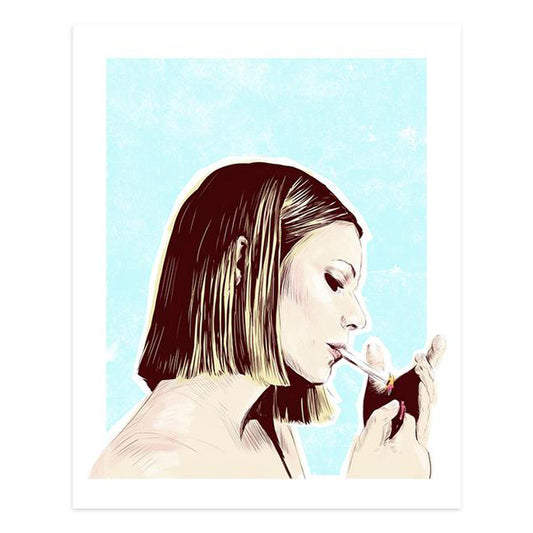 Margot Smoking Print