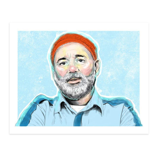 Steve Zissou Blue Shirt Print