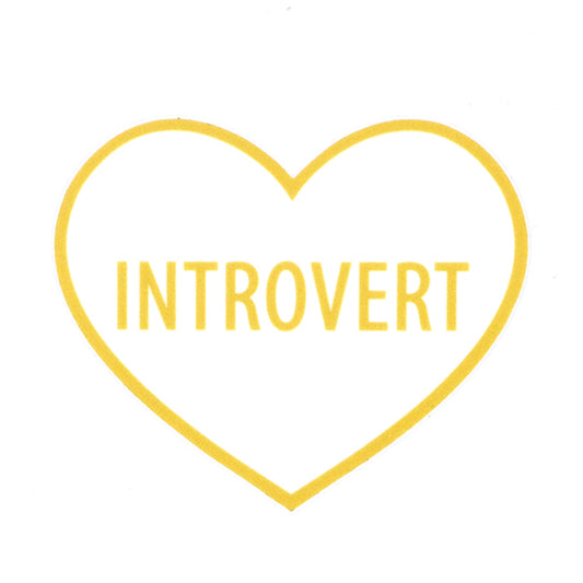 Introvert Heart Sticker