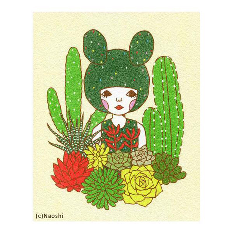 Cactus Girl Art Print