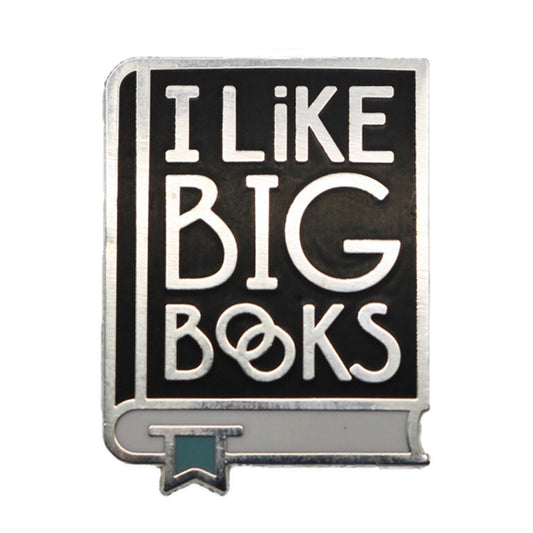 I Like Big Books Enamel Pin