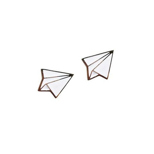 Paper Airplane Earrings