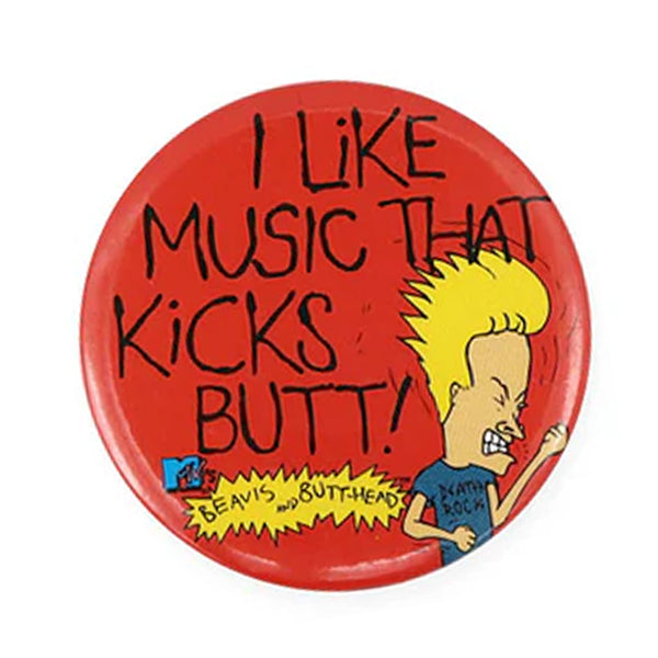 Kicks Butt Vintage Button