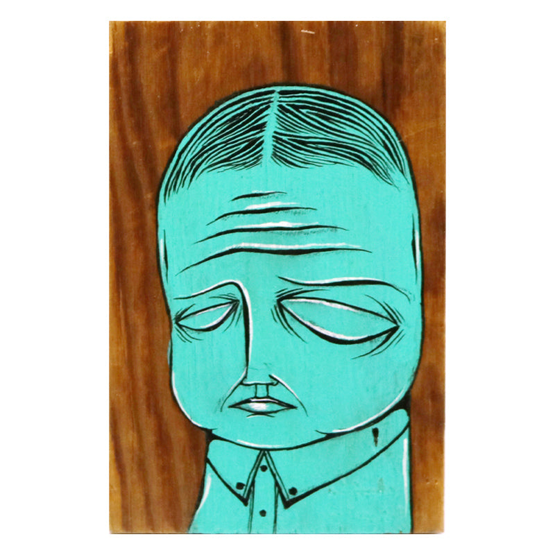 Face in Turquoise