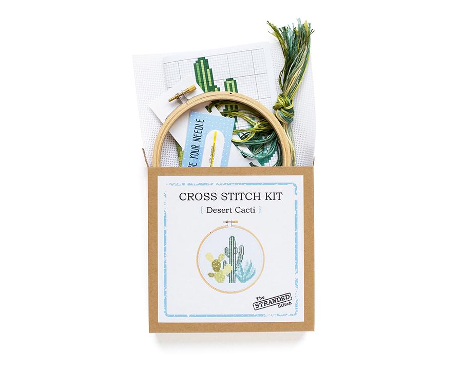 Desert Cactus DIY Cross Stitch Kit